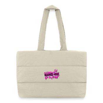 Trampoline Graffiti Queen - Sac shopping matelassé - blanc naturel - Devant