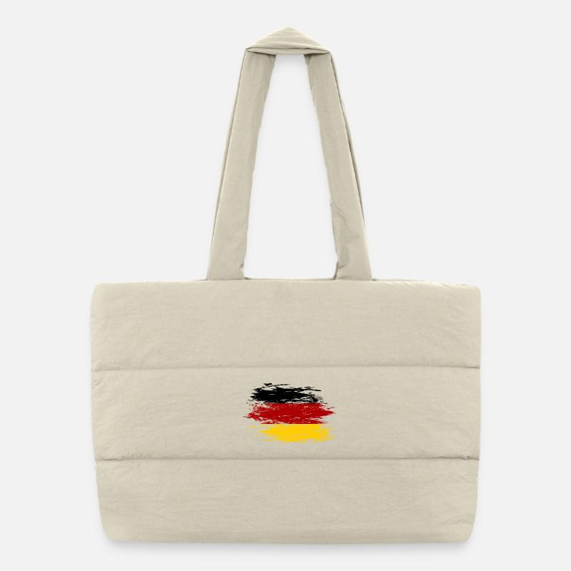 Deutschland Flagge used Puffer-Einkaufstasche