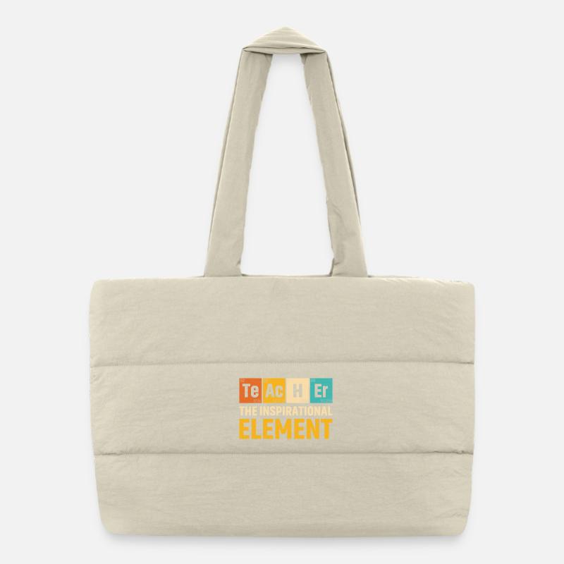 Teacher The Inspirational Element Teacher Puffer Shopping Bag