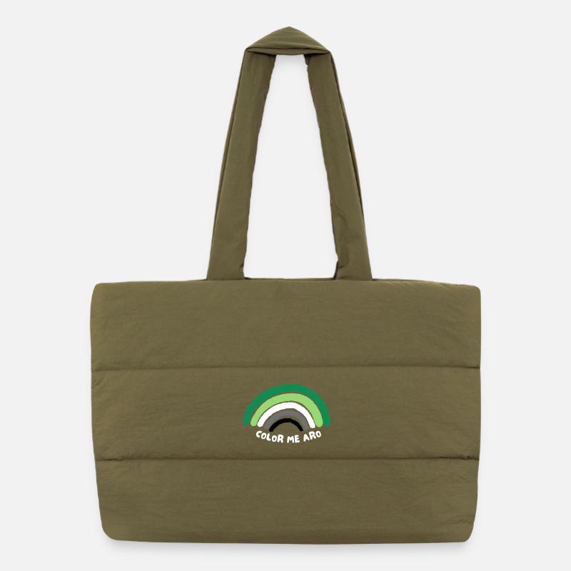 Aromatisch. Farbe me aro Puffer-Einkaufstasche