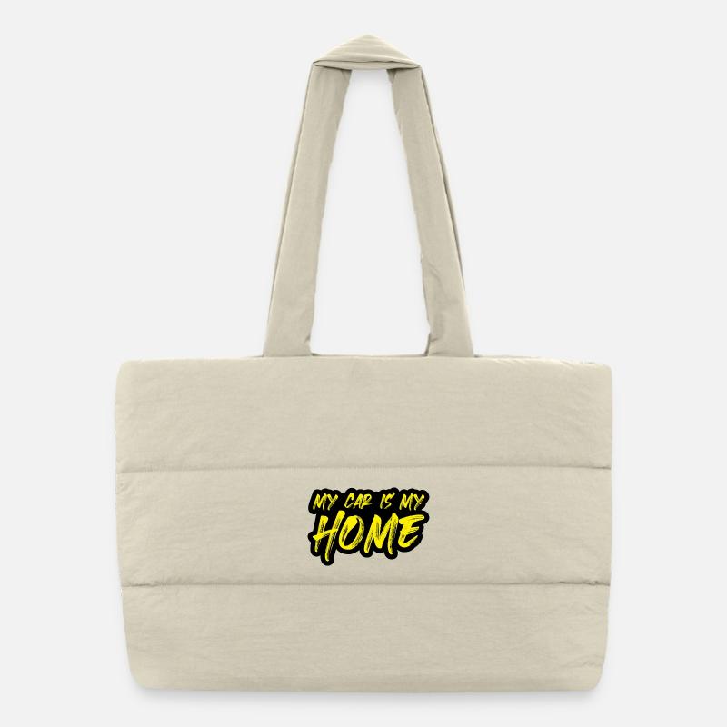 Camping Auto Leben im Auto wohnen Puffer-Einkaufstasche