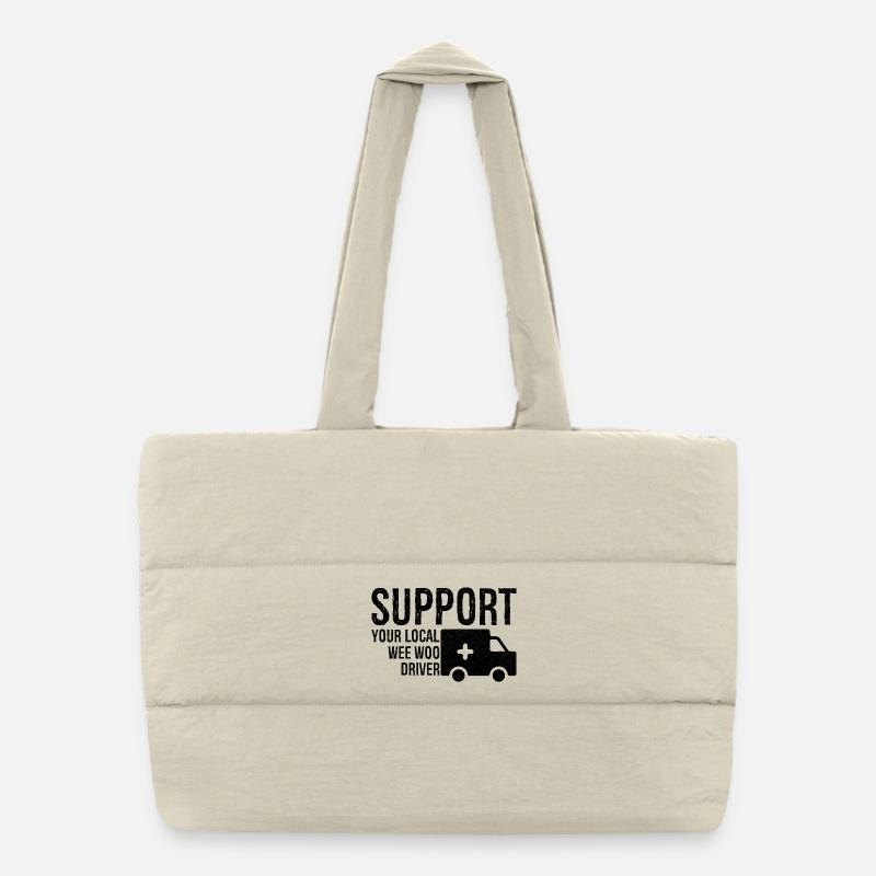 Soutenez votre chauffeur Wee Woo local Sac shopping matelassé
