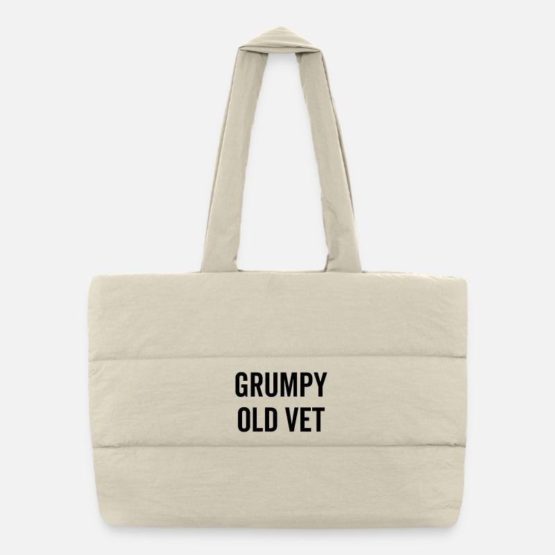 Grumpy Old Vet Sac shopping matelassé
