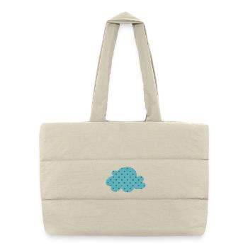 Cloud Dots Dots Weather Nursery Decoration Kids - Puffer Shopping Bag - natural - Front