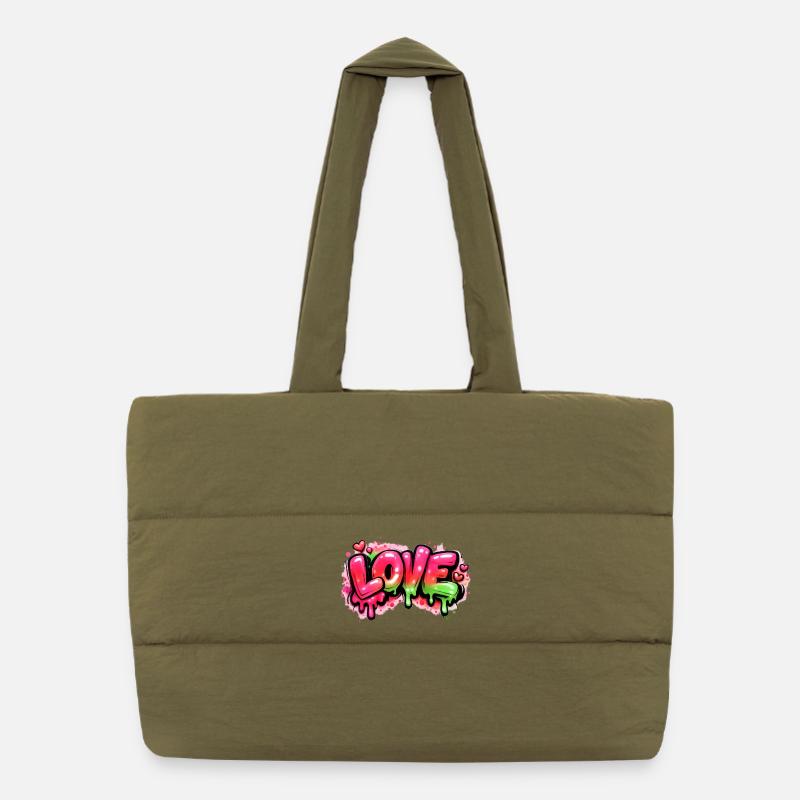 Love Puffer-Einkaufstasche