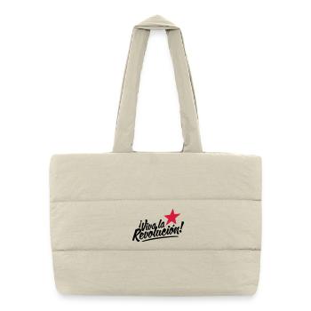 viva la revolucion - revolution! - Puffer Shopping Bag - natural - Front