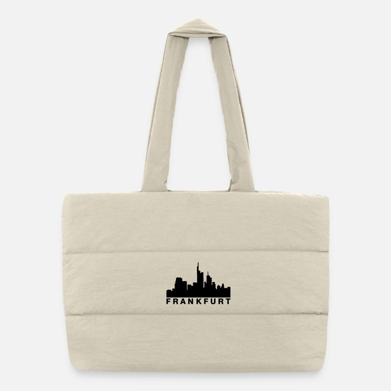 Frankfurter Skyline Frankfurt Puffer-Einkaufstasche
