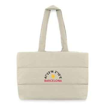 Barcelona - Puffer Shopping Bag - natural - Front