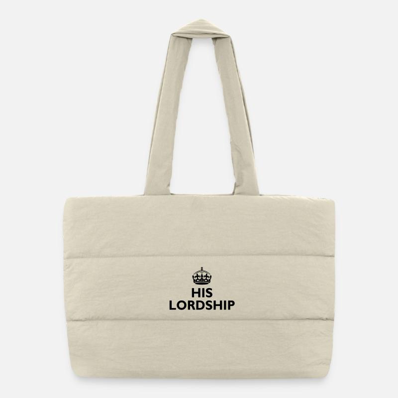 His lordship - Puffer Shopping Bag - natural