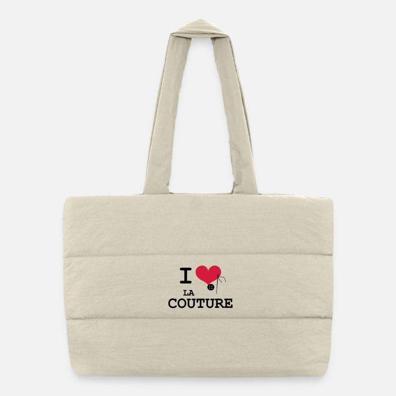 I Love la Couture Sac shopping matelassé
