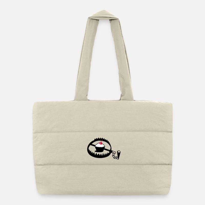 iron with cupcake Puffer Shopping Bag