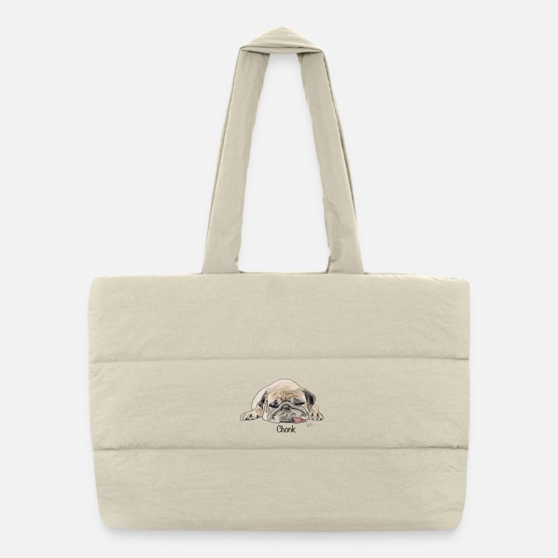 Chonk - Sac shopping matelassé - blanc naturel