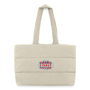 England British Flag Graphic Design - Puffer Shopping Bag - natural - Front