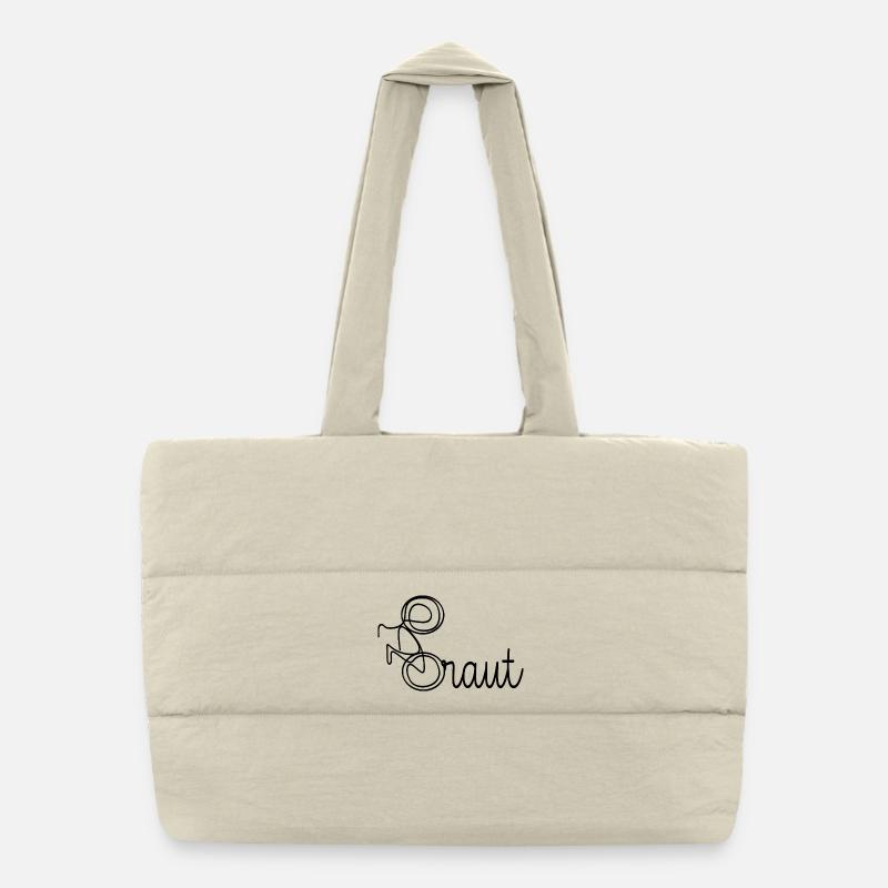 BICYCLE CYCLING WEDDING BACHELOR PARTY BRIDE Puffer Shopping Bag