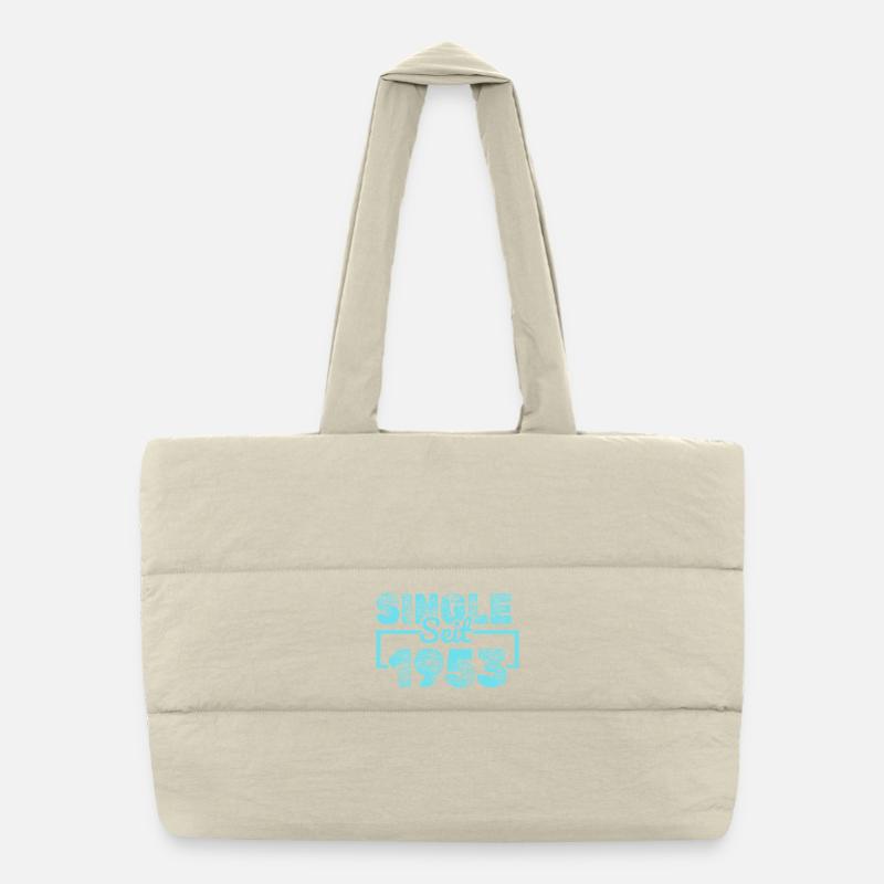 Single, 1953 - Sac shopping matelassé - blanc naturel
