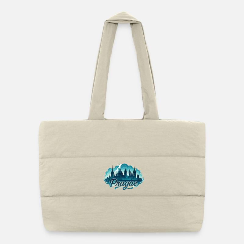 Prag Praha Hauptstadt Tschechien maritim Geschenk Puffer-Einkaufstasche