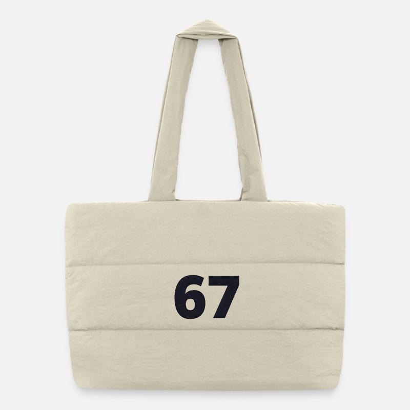 67 spricht Jugendsprache Puffer-Einkaufstasche