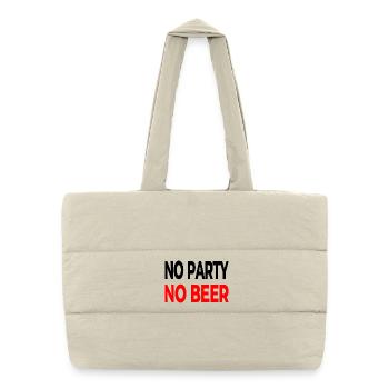 Parti - Sac shopping matelassé - blanc naturel - Devant