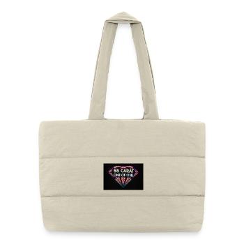 55 Carat One of One Diamond - Puffer Shopping Bag - natural - Front