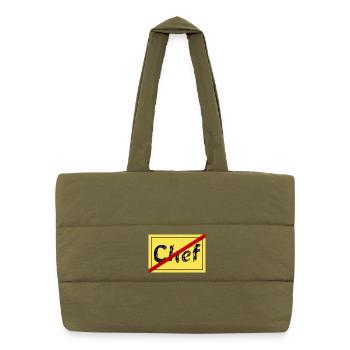Ex-Chef - Puffer-Einkaufstasche - safari Green - Vorne