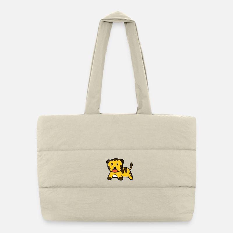 Little tiger Puffer Shopping Bag