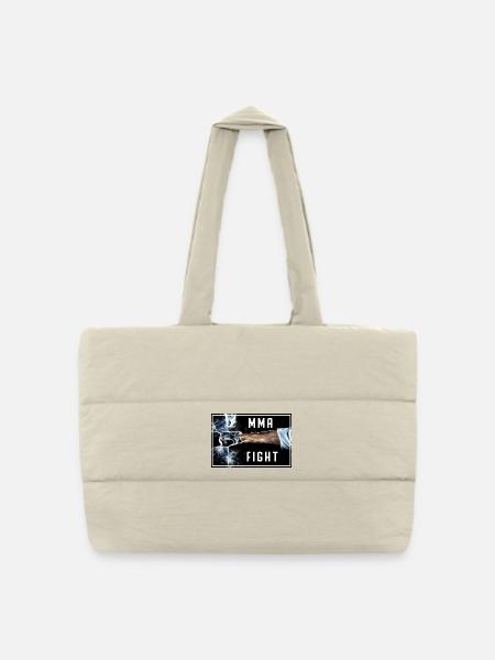 MMA - Combat - Sac shopping matelassé - blanc naturel