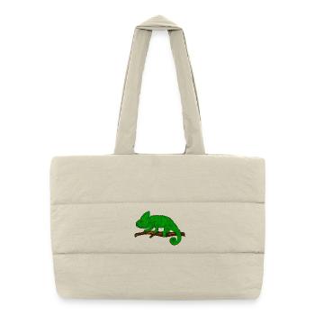 Chameleon - Puffer Shopping Bag - natural - Front