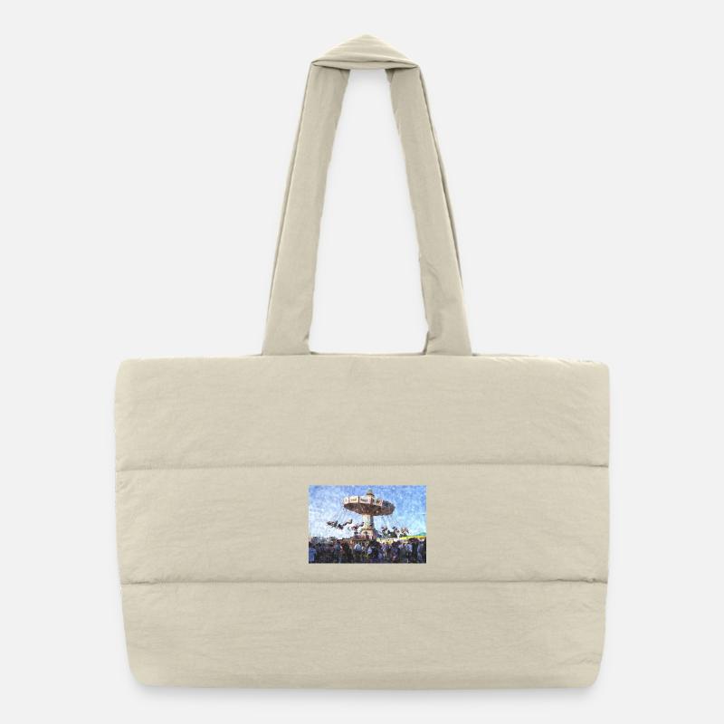 Straubing folk festival Puffer Shopping Bag