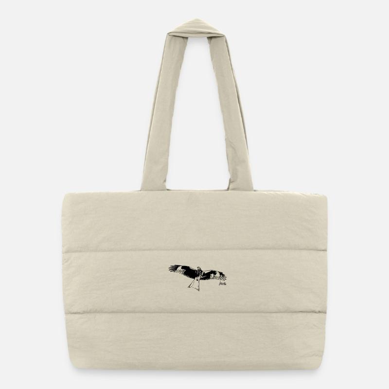 HGWild - Cerf-volant rouge Sac shopping matelassé