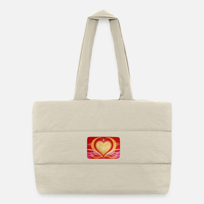 CréationLumière Puissance du Cœur Sonja Ariel Sac shopping matelassé