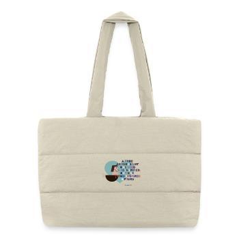 Famous Artist - Puffer Shopping Bag - natural - Front