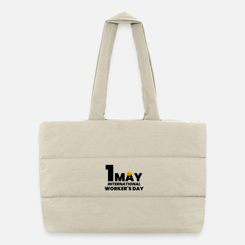 Tag der Arbeit, 1. Mai Puffer-Einkaufstasche