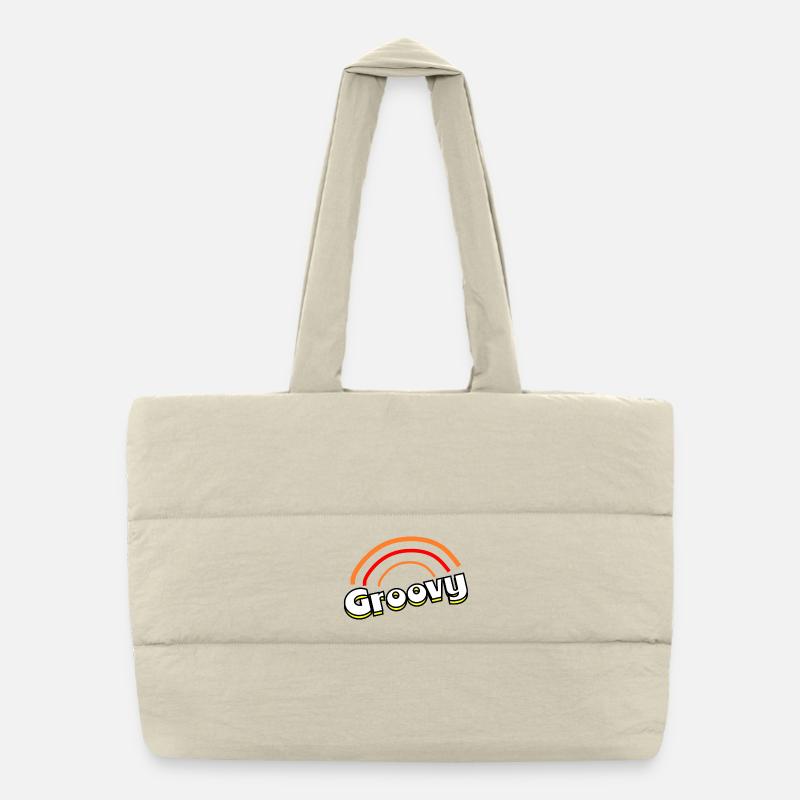 Groovy 70s Puffer Shopping Bag