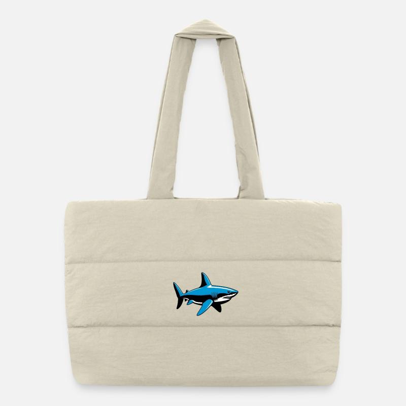 Shark Puffer Shopping Bag