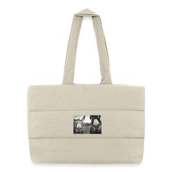 1200 Esel_Dudes - Sac shopping matelassé - blanc naturel - Devant
