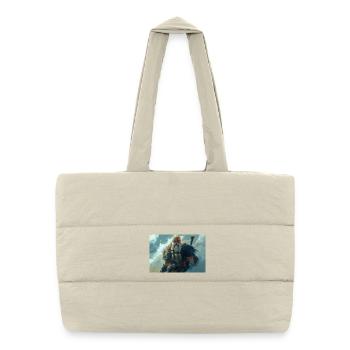 Poster Illustration Viking - Puffer Shopping Bag - natural - Front