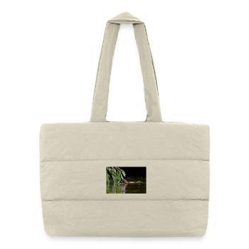 000_1134_DxO - Feeding Beneath Willow Leaves - Puffer Shopping Bag - natural - Front