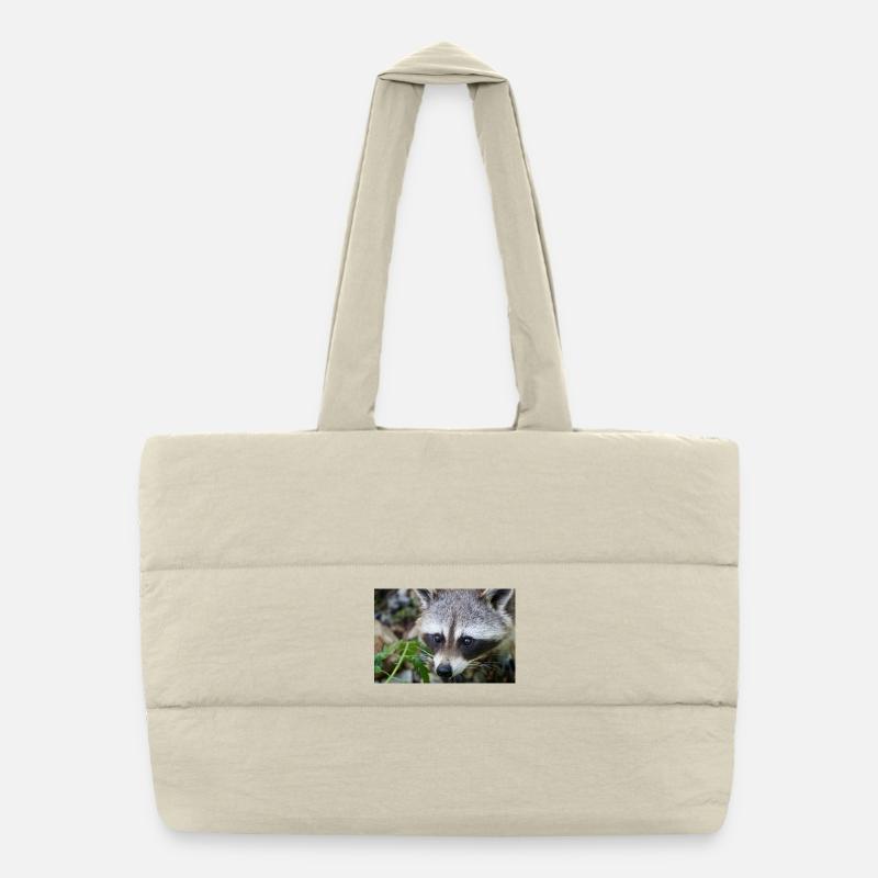 Waschbäre Puffer-Einkaufstasche