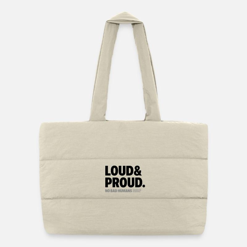 Fort et fier Sac shopping matelassé
