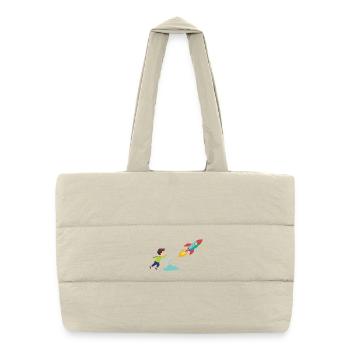 Kid Rocket Launch Adventure - Puffer Shopping Bag - natural - Front