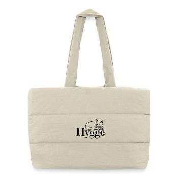 Hygge avec chat - Sac shopping matelassé - blanc naturel - Devant