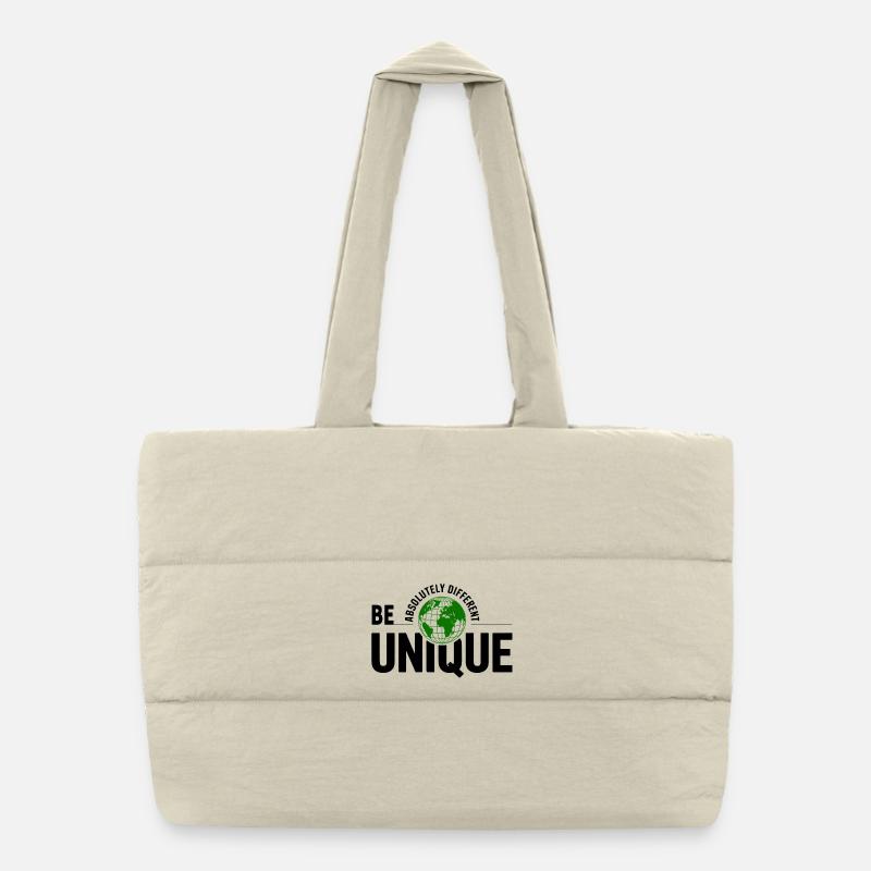 Unique Green Globe Puffer Shopping Bag