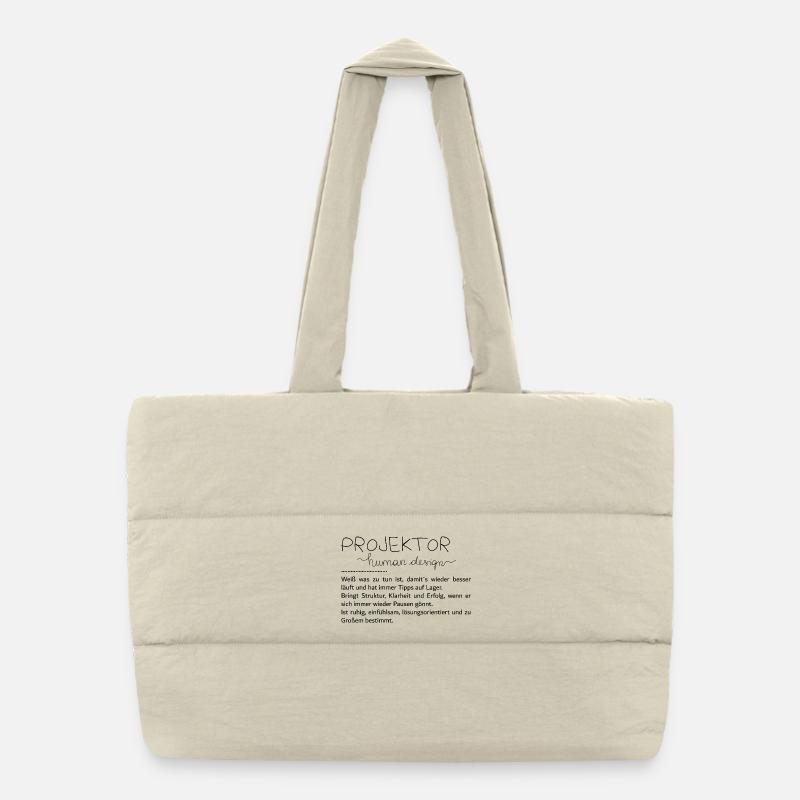 Tu es un projecteur Sac shopping matelassé