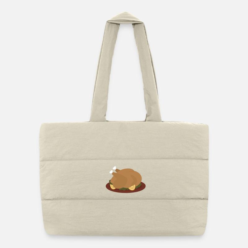 Gerösteter Truthahn mit Zitronengarnitur Puffer-Einkaufstasche