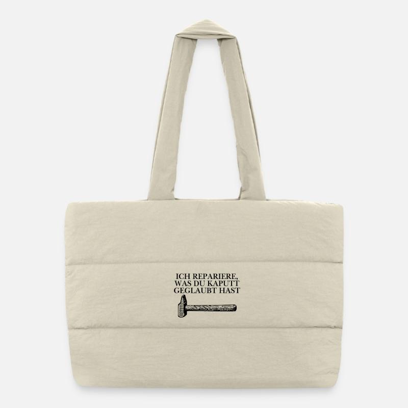 Artisan Design Puffer Shopping Bag
