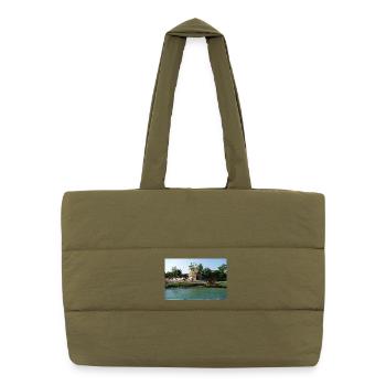 The fishermen's cottages of Caorle - Puffer Shopping Bag - safari green - Front