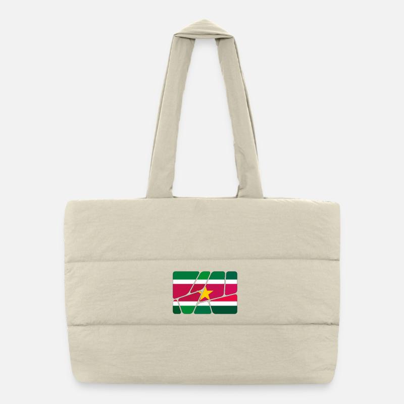 Drapeau du Suriname Sac shopping matelassé