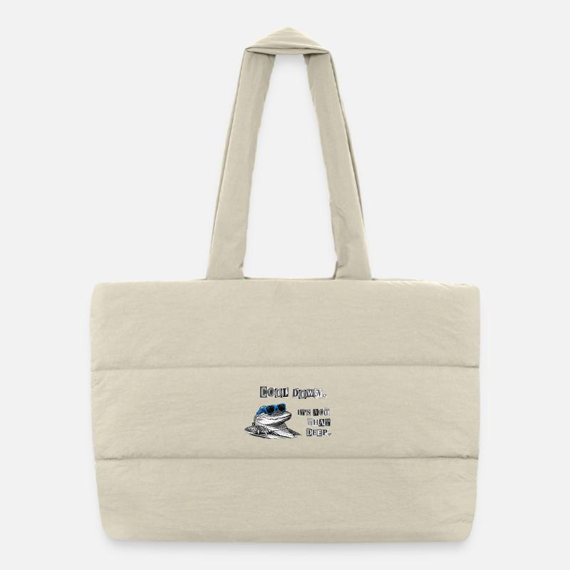 Cool Down – It’s Not That Deep Krokodil Meme Puffer-Einkaufstasche