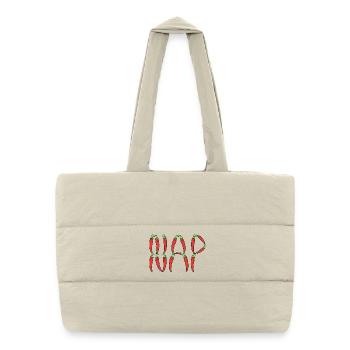 Chilli peppers Nap - Puffer Shopping Bag - natural - Front