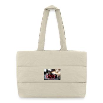 F**K THE WAR - Puffer Shopping Bag - natural - Front